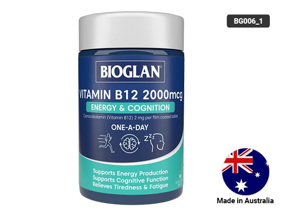 Bioglan Vitamin B12 2000 mcg Energy & Cognition 90 Tablets in Sri Lanka